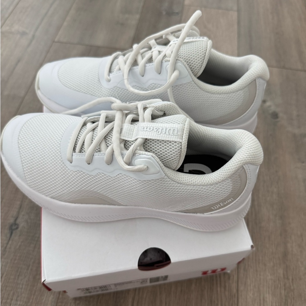 White Wilson Intrigue Lite Tennis Hard-Court Shoes
